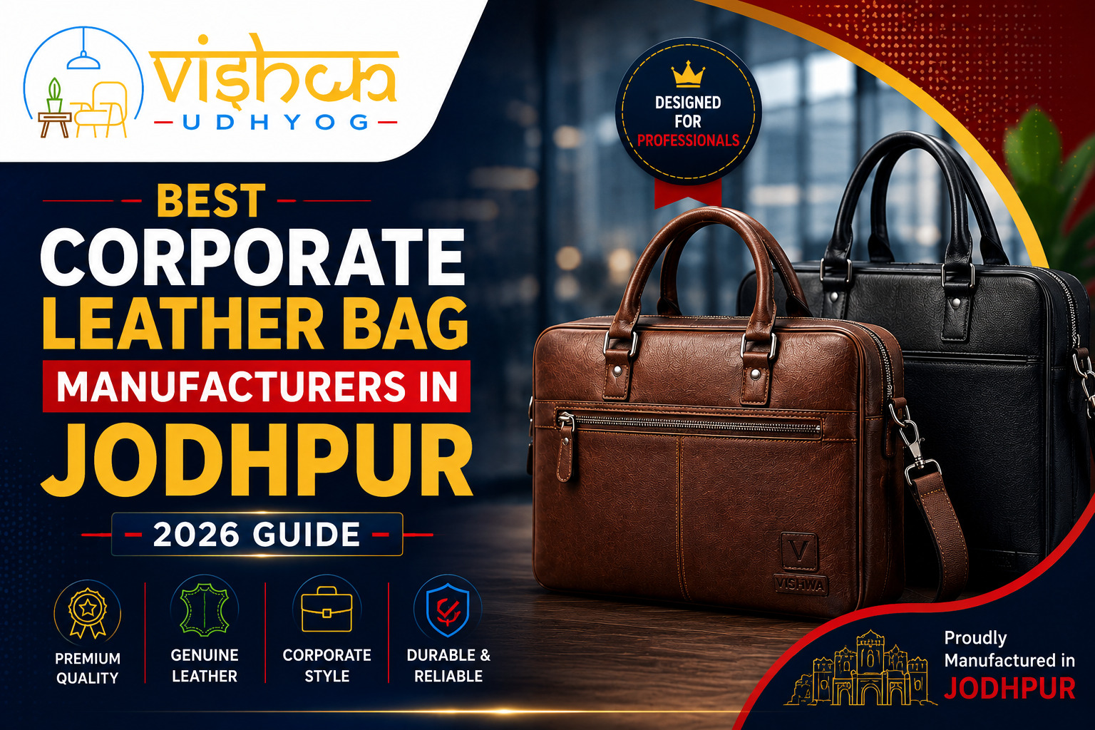 Best Corporate Leather Bag Manufacturers in Jodhpur 2026 Guide