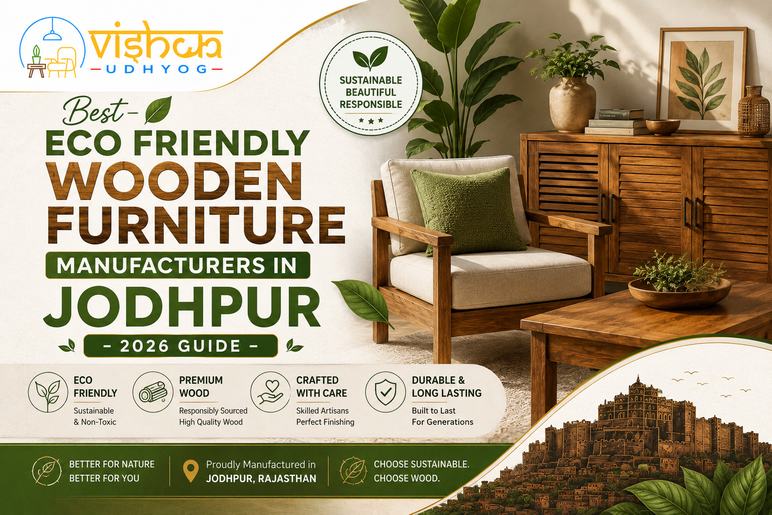 Best Eco Friendly Wooden Furniture Manufacturers in Jodhpur 2026 Guide